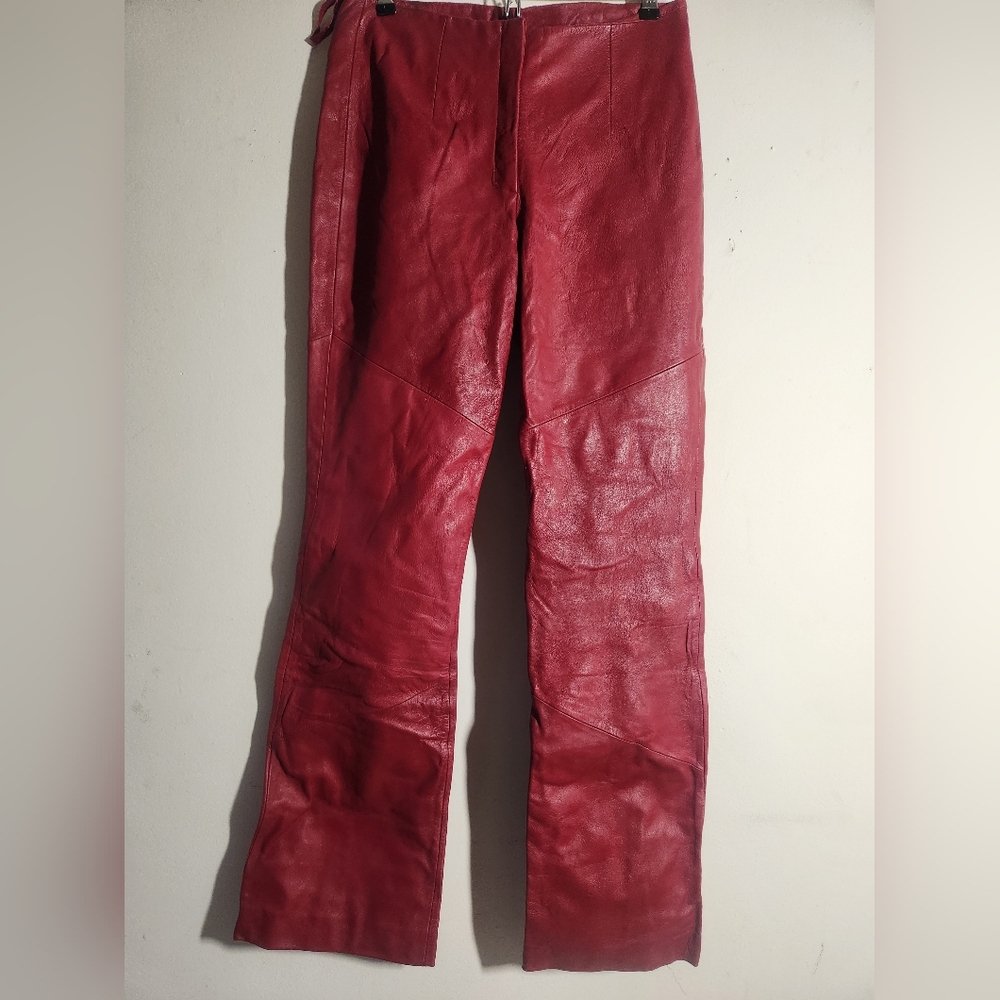 Wilson's Red Leather Pants